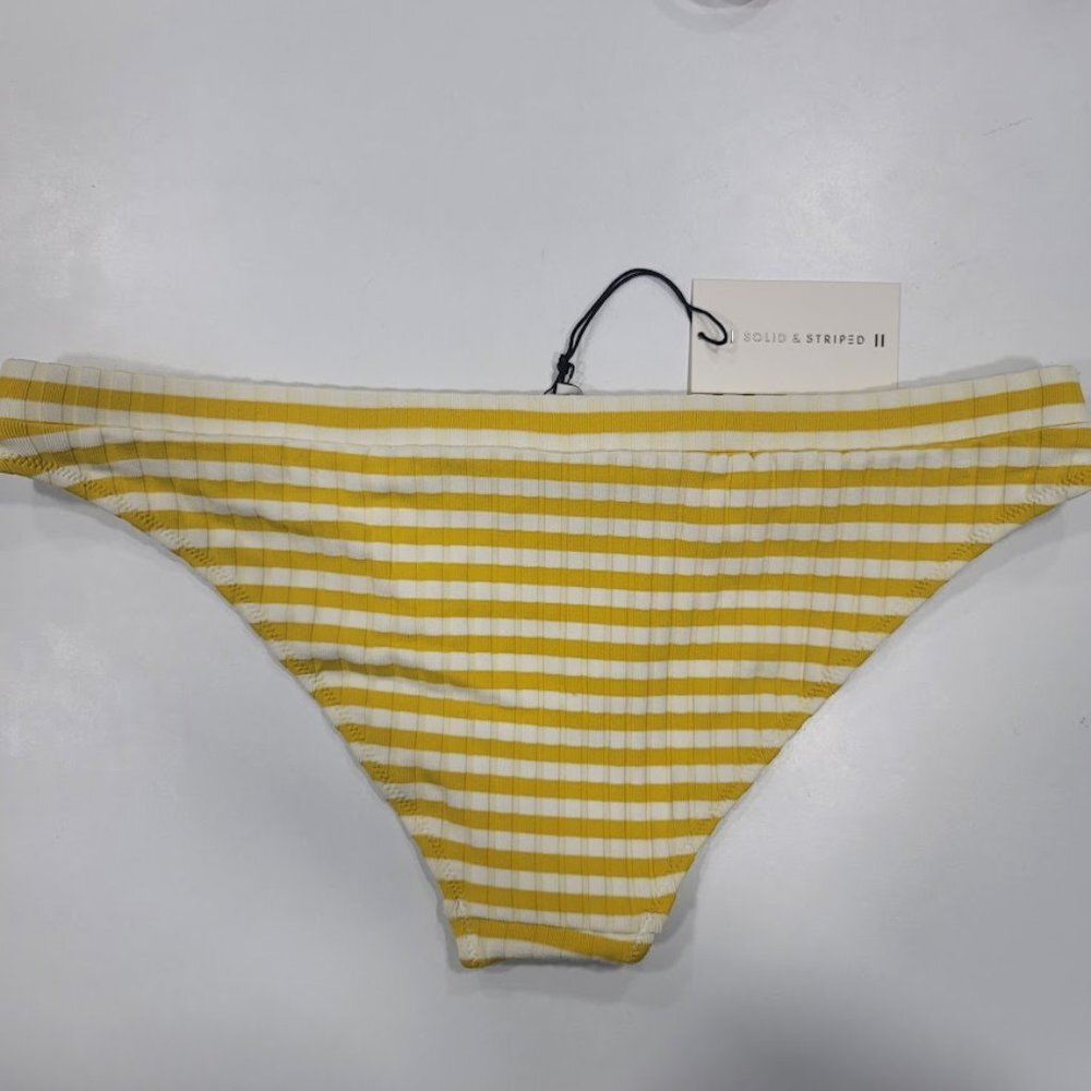 Solid & Striped The Madison Ribbed Bikini Bottom Size Large - Picture 4 of 10